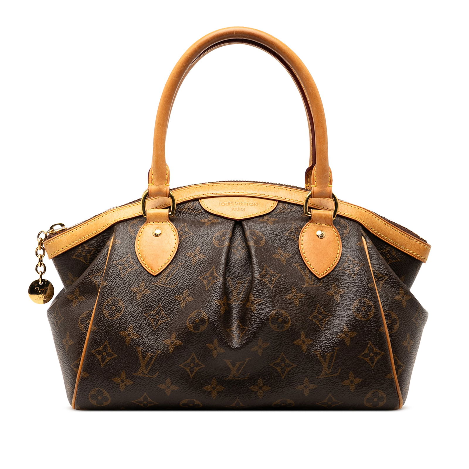 Louis Vuitton Tivoli PM Brown Monogram Canvas Handbag with Leather Trim (1 of 8)