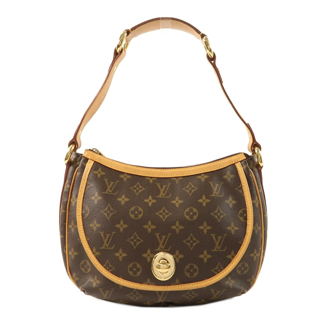 Louis Vuitton Tulum PM Monogram Brown Shoulder Bag M40076 Gold Hardware (1 of 18)