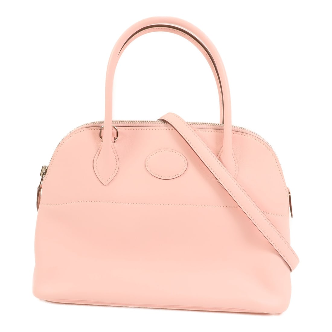 Hermes Bolide 27 Pink Epsom Leather 2 Way Shoulder Bag with Palladium Hardware (1 of 14)