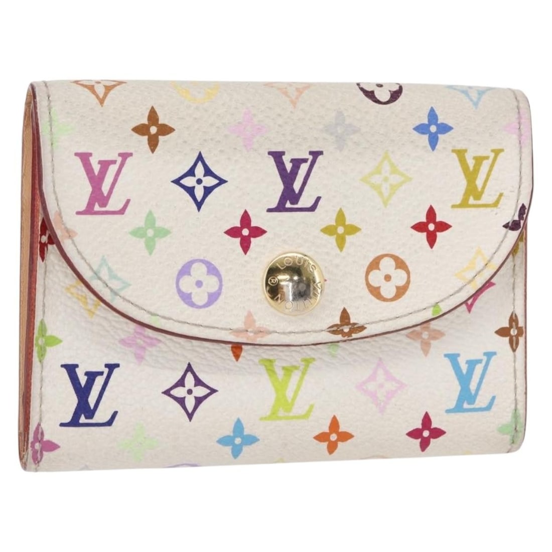 Rosalie Coin Purse Limited Vivienne Edition by Louis Vuitton in Damier Canvas: Rosalie Coin Purse Limited Vivienne Edition by Louis Vuitton in Damier Canvas This Louis Vuitton Rosalie Flap Coin Purse is a limited edition Vivienne Damier model crafted from multicolour canvas. Des
