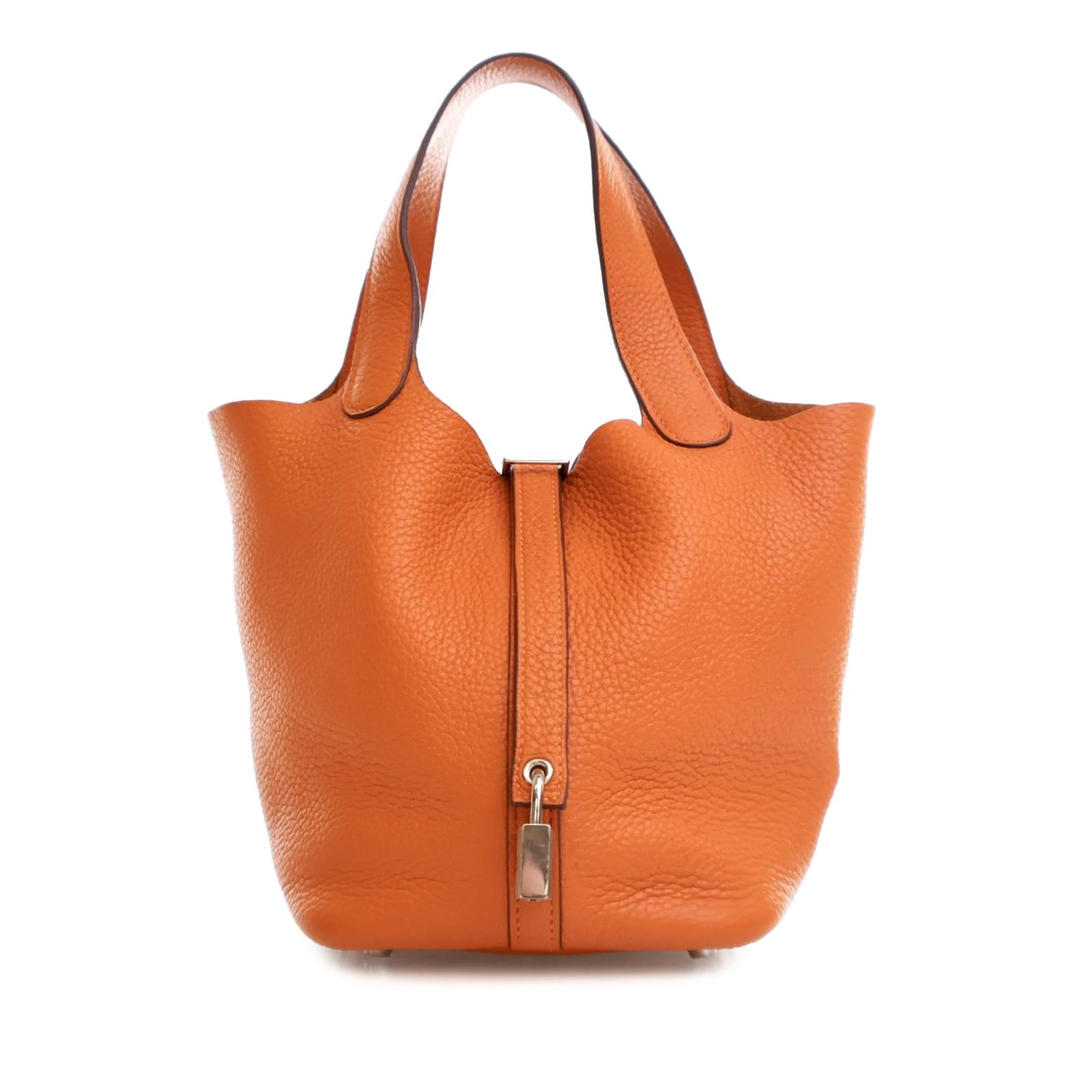 Hermes Picotin Lock 18 Orange Clemence Leather Handbag France (1 of 15)