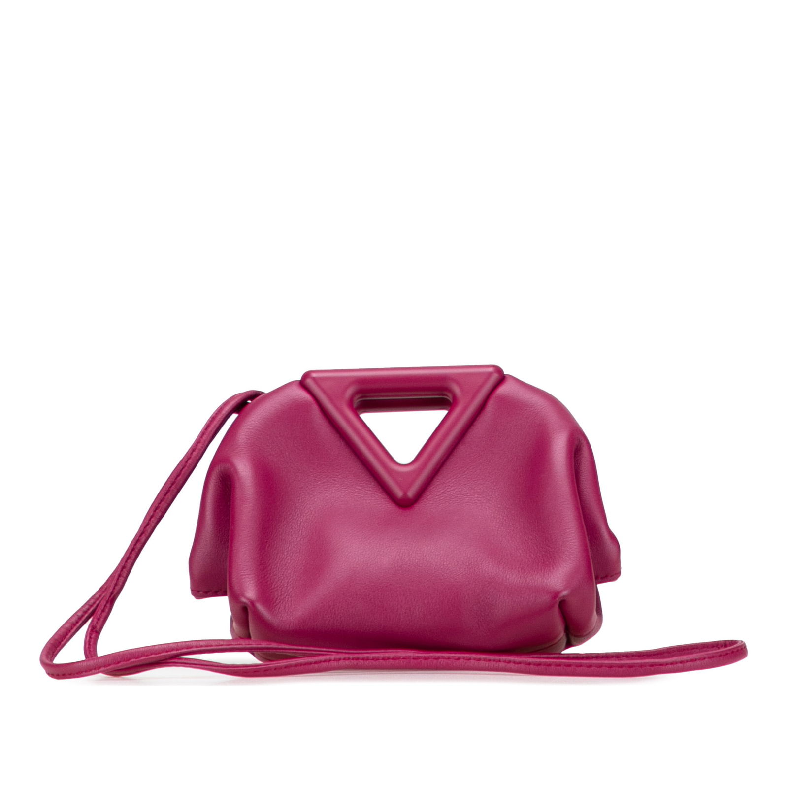 Bottega Veneta Pink Leather Point Coin Purse Satchel: Bottega Veneta Pink Leather Point Coin Purse Satchel The Bottega Veneta Leather Point Coin Purse Satchel is a stylish accessory crafted from high-quality leather. This chic purse features a frame with