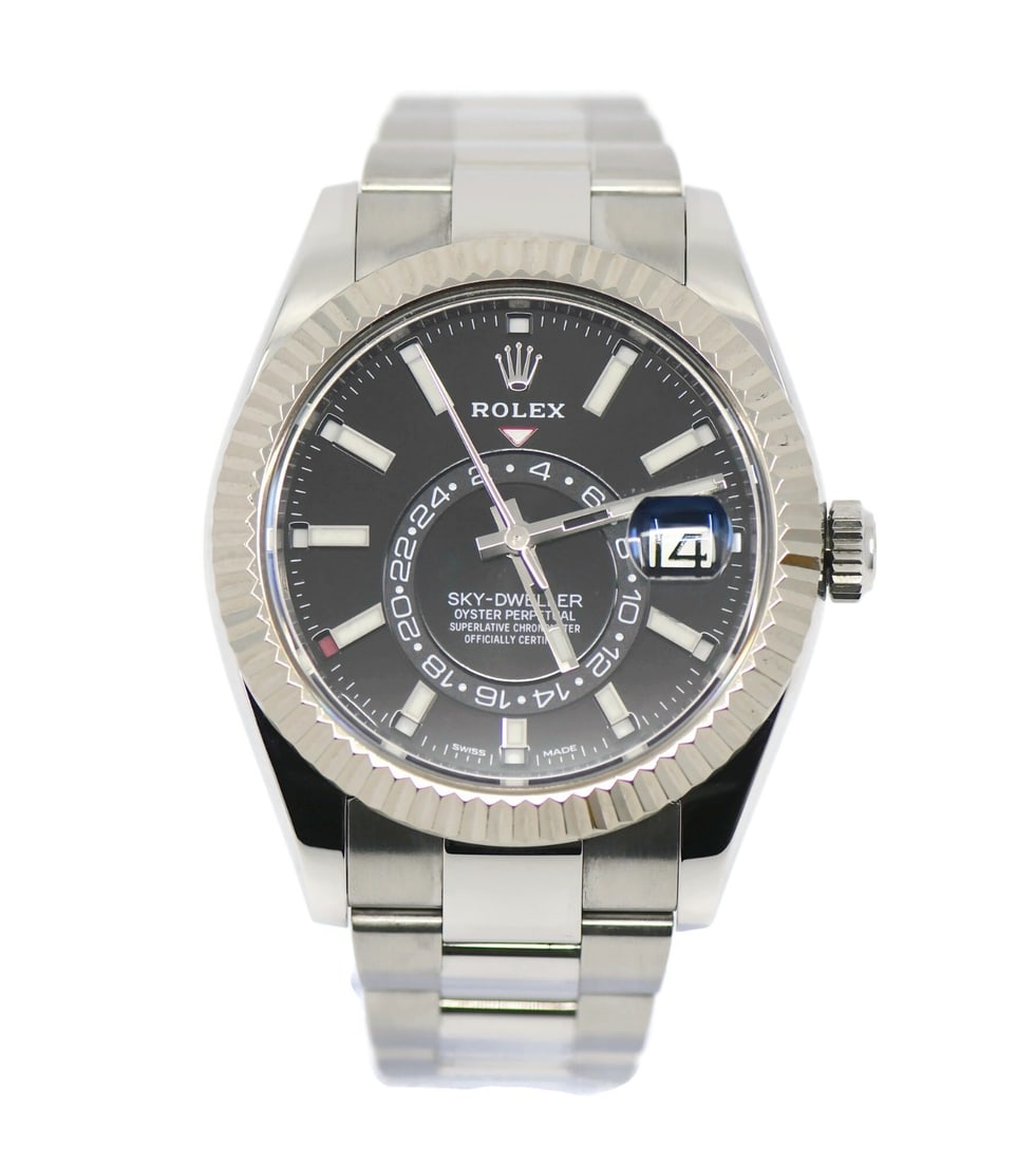 2020 Rolex Sky-Dweller Black Dial 326934 Stainless Steel 42mm with Box and Papers (1 of 6)