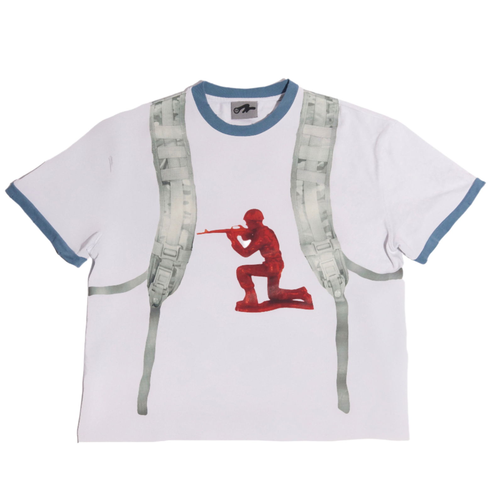OTW Studios Toy Soldier Graphic Cotton T-Shirt Large: OTW Studios Toy Soldier Graphic Cotton T-Shirt Large The OTW Toy Soldier Tee is a streetwear t-shirt featuring bold, military-inspired graphics with a modern touch. Made from premium, soft cotton, thi
