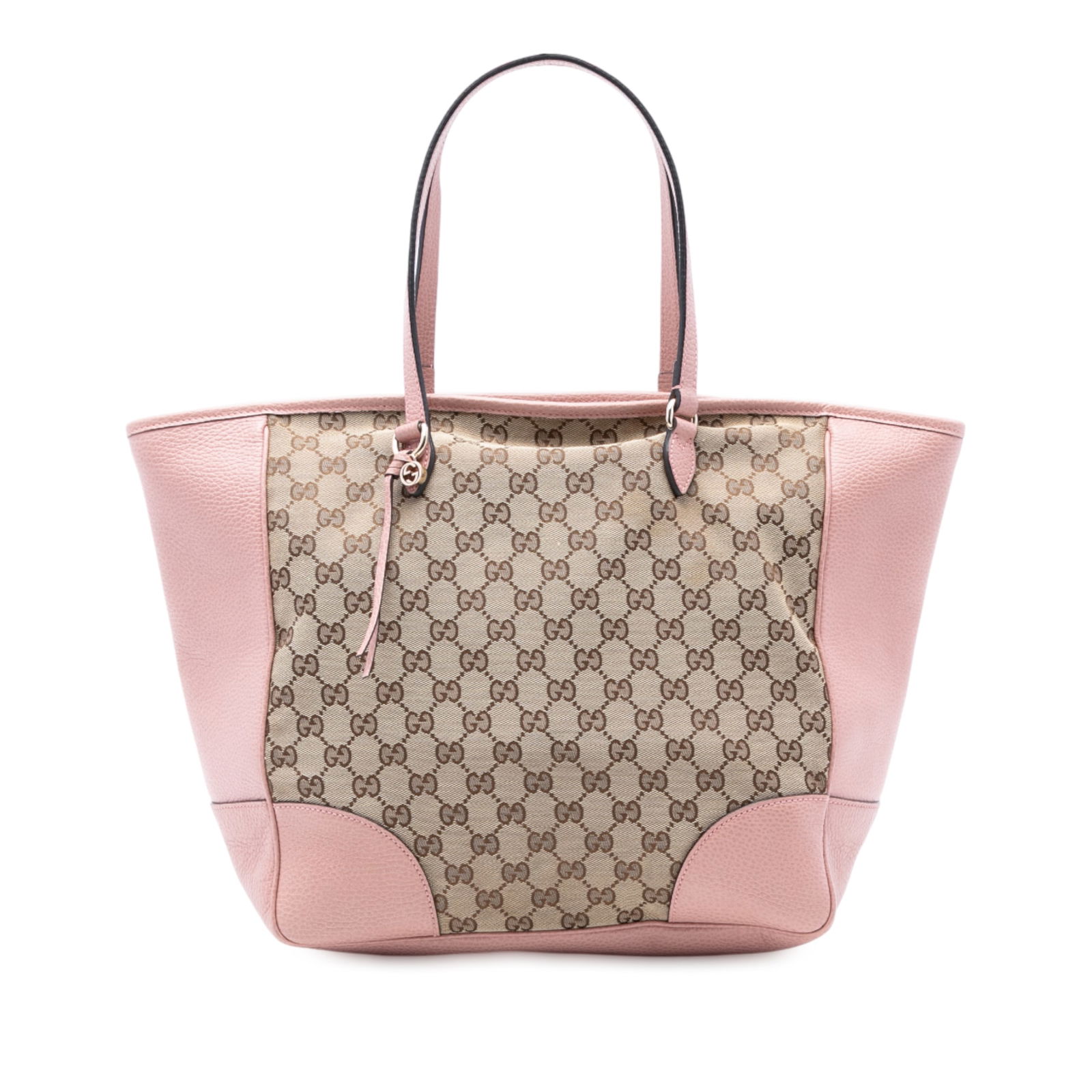 Gucci GG Canvas Bree Tote Bag with Leather Trim: Gucci GG Canvas Bree Tote Bag with Leather Trim Introducing the Gucci GG Canvas Bree Zippered Tote, a stylish and practical accessory that showcases a canvas body adorned with luxurious leather trim.