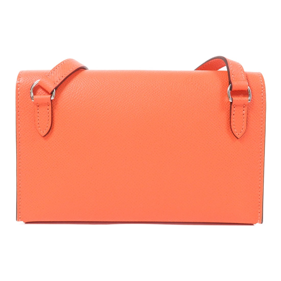 HERMES Orange Epsom Leather Shoulder Bag with PHW (1 of 13)