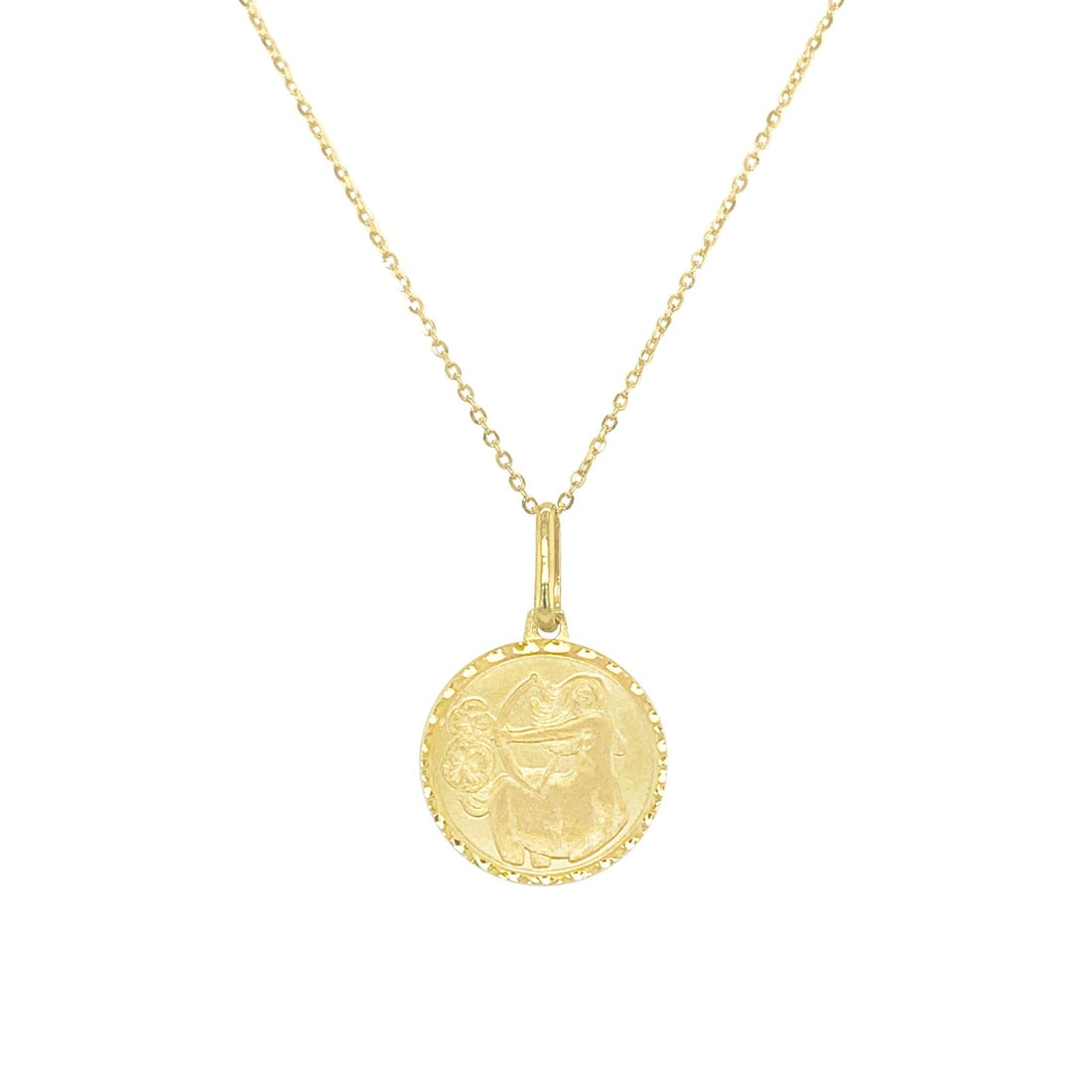 Sagittarius Zodiac Necklace 14K Yellow Gold Women's Jewelry (1 of 3)
