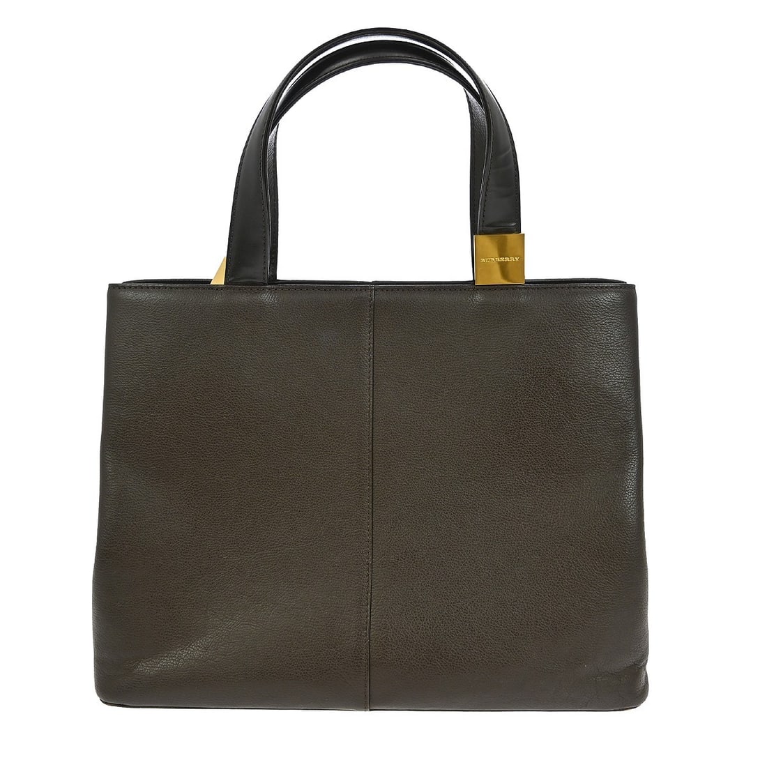 Brown Leather Tote by Burberry Handbag (1 of 7)