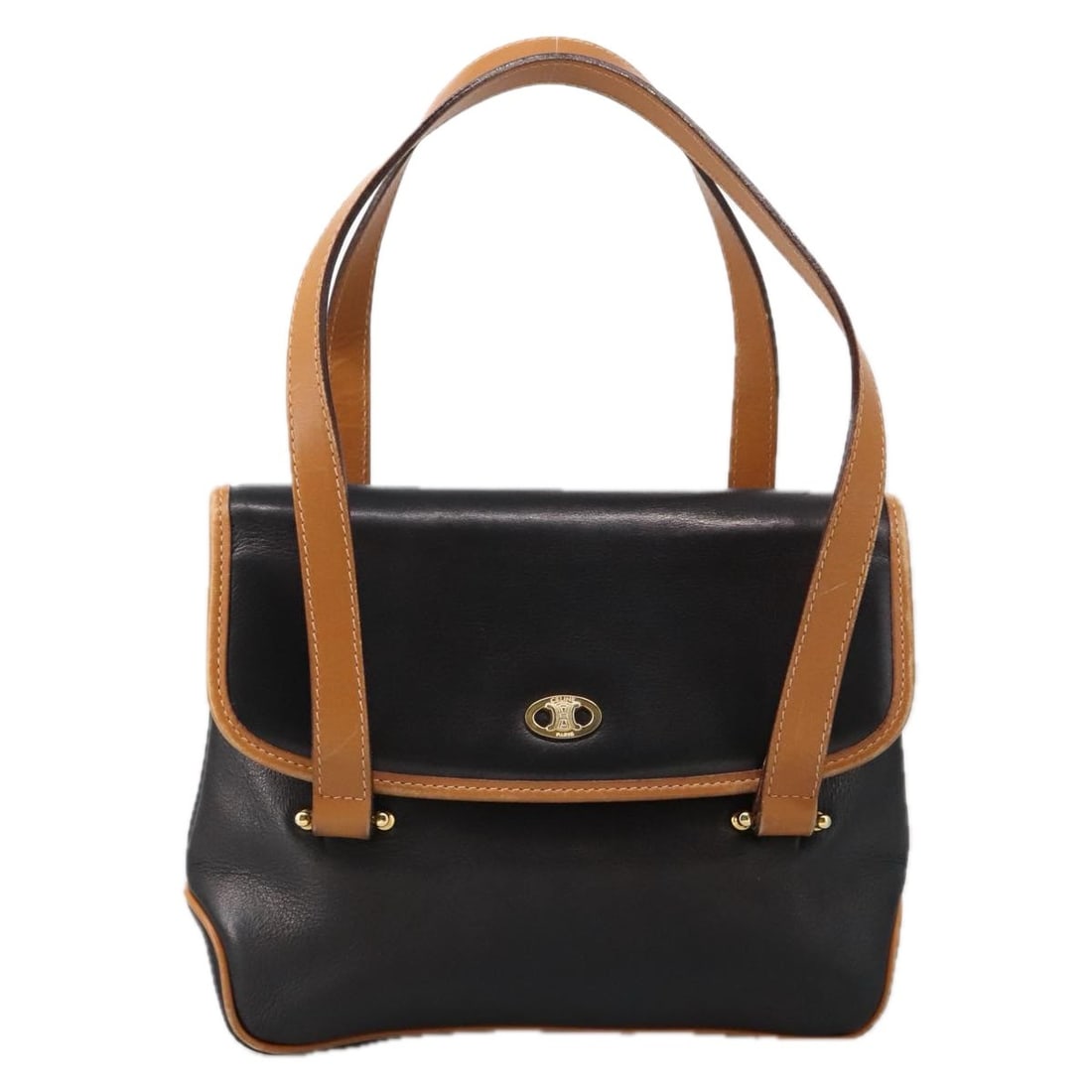 Black Leather Celine Handbag 25cm by 19.5cm by 7cm (1 of 18)