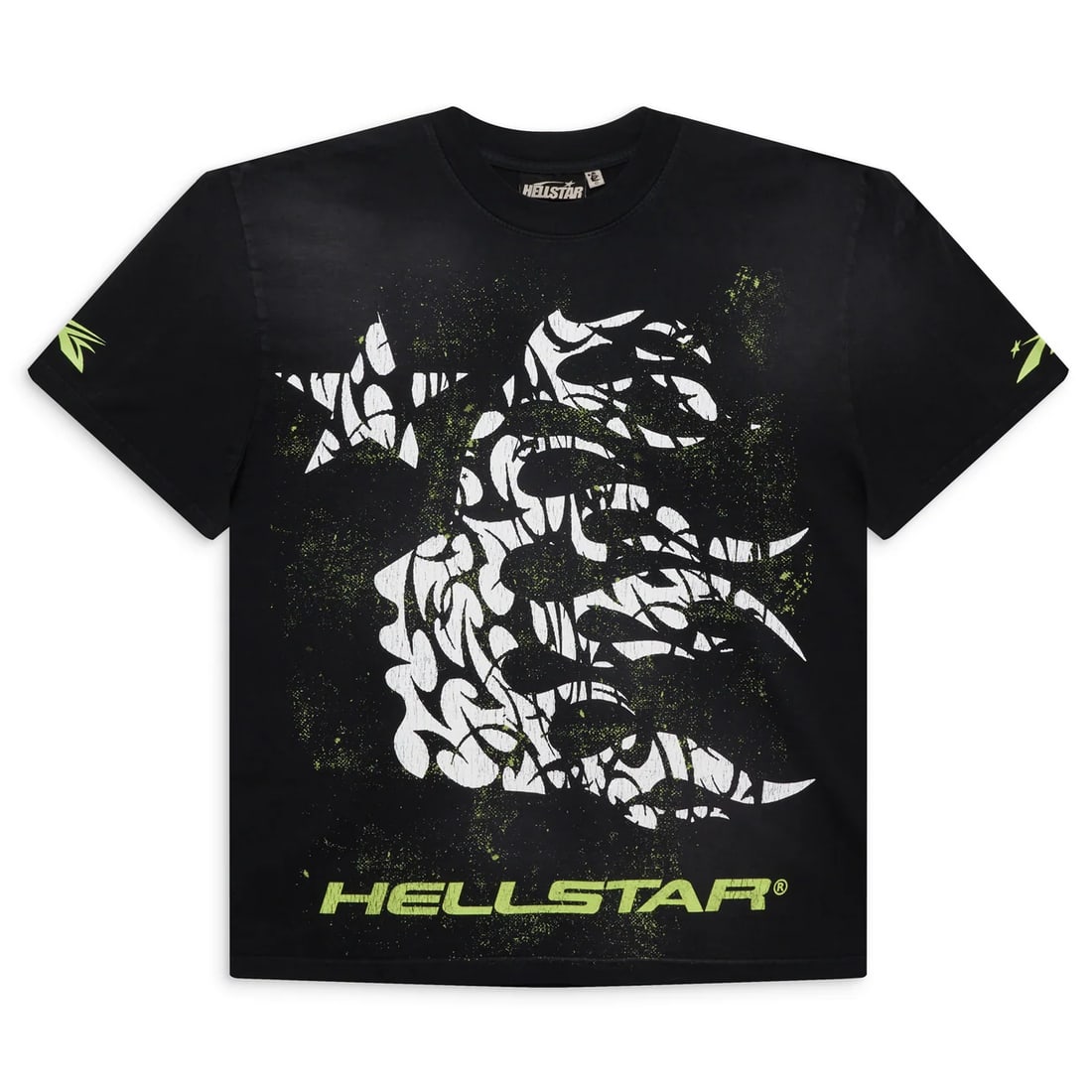 Hellstar Thorns Large T Shirt in Black and Green: Hellstar Thorns Large T Shirt in Black and Green Authentic Hellstar Thorns Black/Green Tee in un-used, unworn condition. Features a striking black and green colorway. Size: Large. Specifications Brand