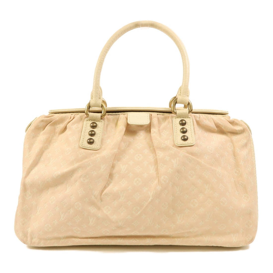 Louis Vuitton Trapeze GM Monogram Mini Lin Pink Canvas Handbag M40064: Louis Vuitton Trapeze GM Monogram Mini Lin Pink Canvas Handbag M40064 This Louis Vuitton Trapeze GM Handbag features the Monogram Mini Lin canvas in pink. The bag is accented with gold-tone hardware a