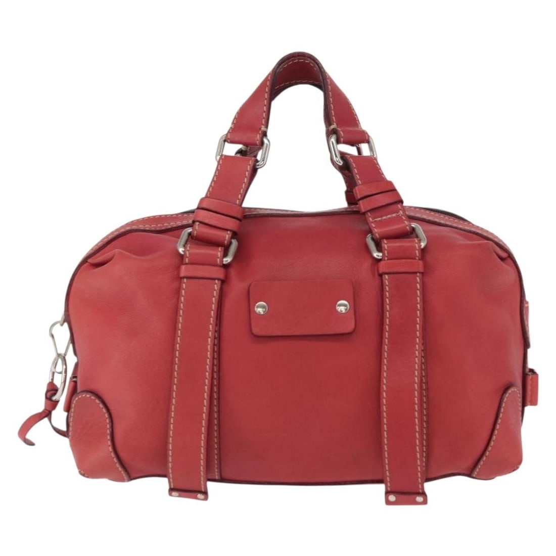 Pink Leather Chloe Vintage Bag for Women 32cm Italy: Pink Leather Chloe Vintage Bag for Women 32cm Italy This pre-owned Chloe vintage handbag is crafted from pink leather and designed for women. It features metal fittings and offers a spacious interior