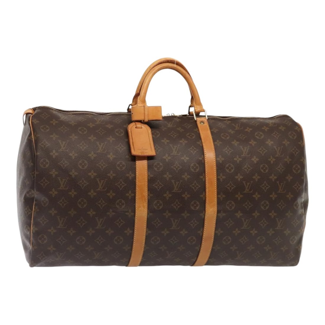 Keepall 60 Brown Canvas Travel Bag by Louis Vuitton (1 of 18)