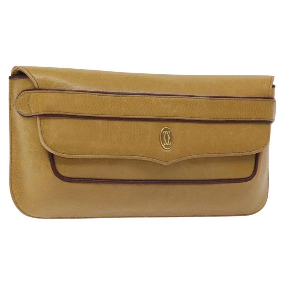 Beige Leather Clutch for Women by Cartier Must de Cartier (1 of 18)