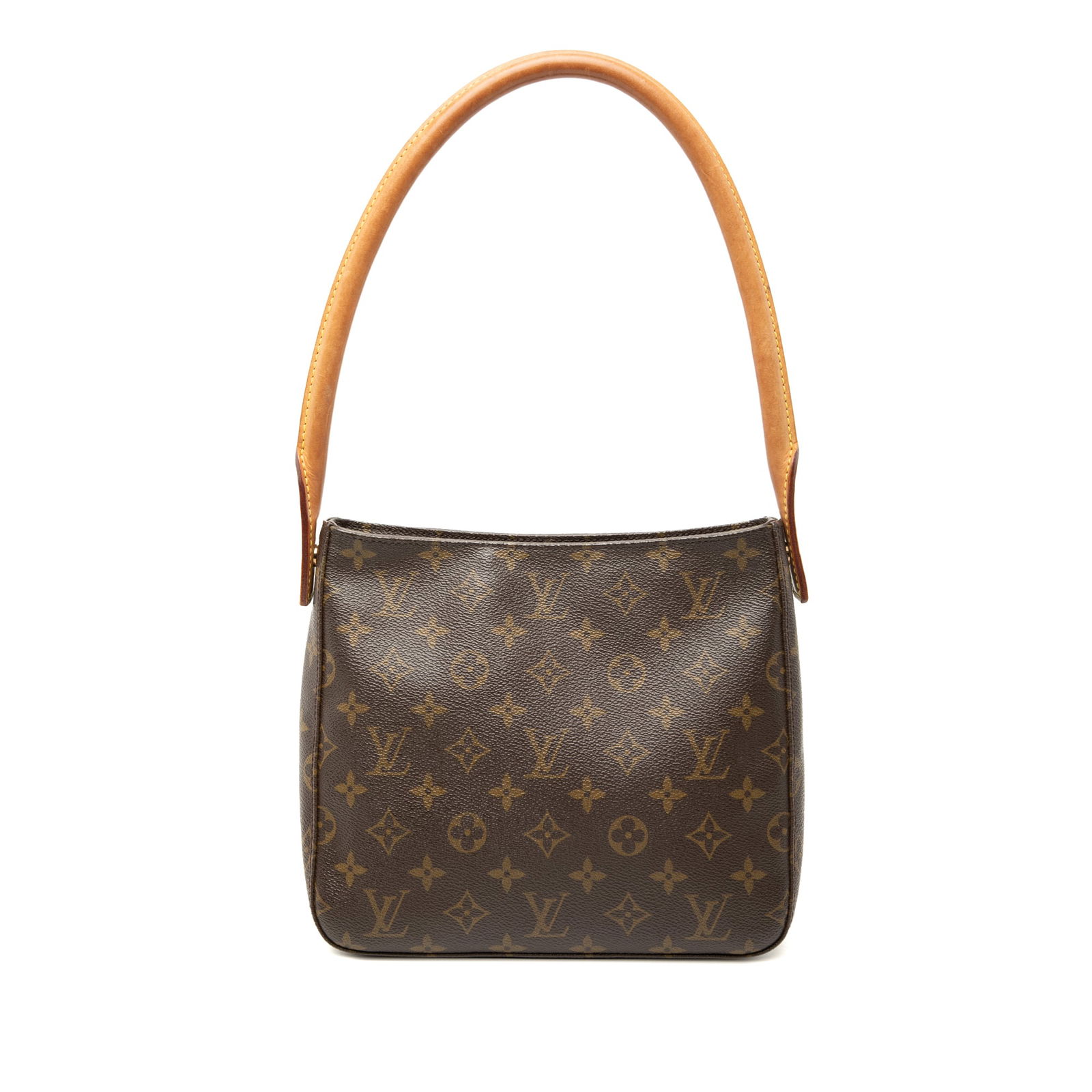 Louis Vuitton Looping MM Shoulder Bag Monogram Canvas with Vachetta Strap (1 of 7)
