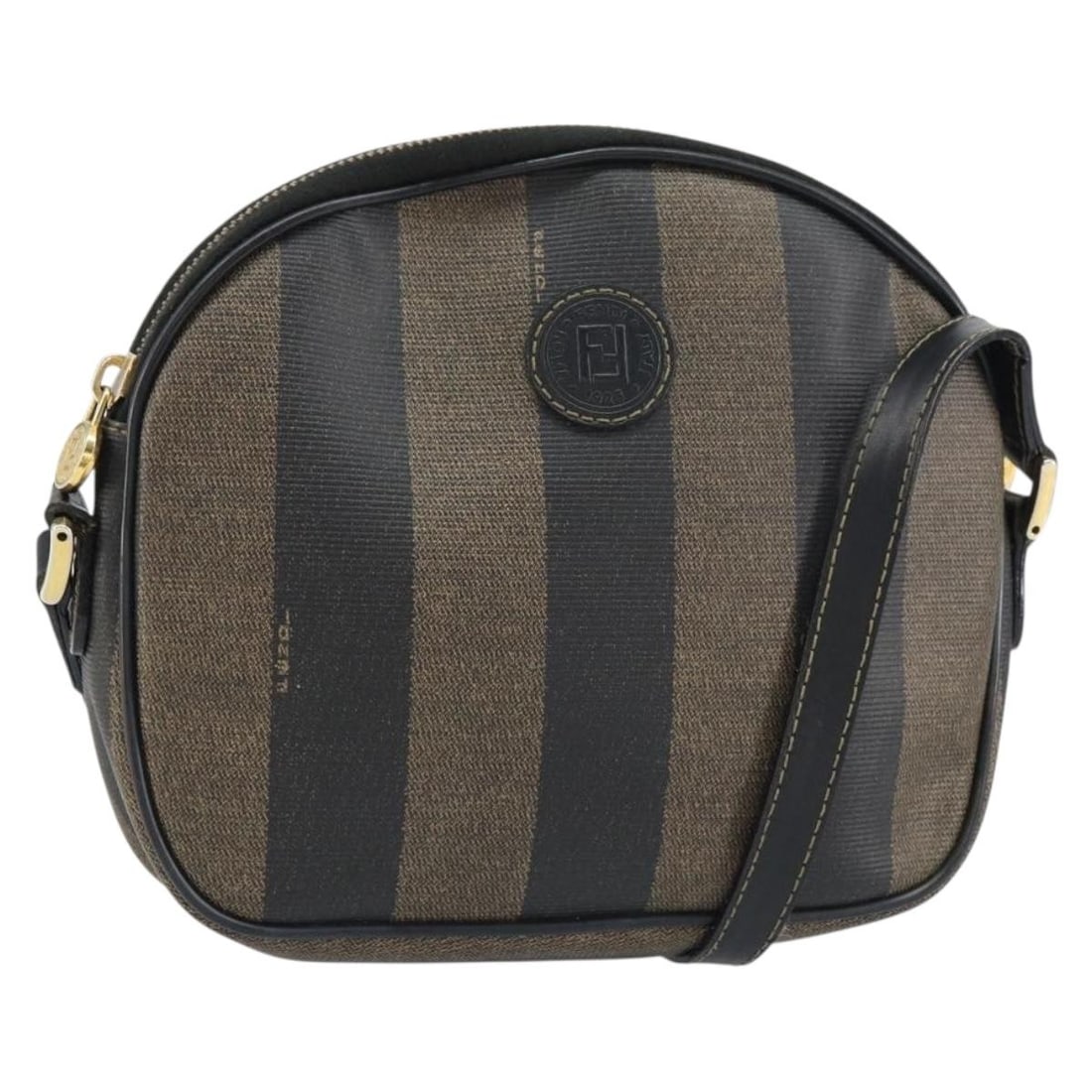 Fendi Pequin Black PVC Shoulder Bag for Women (1 of 18)