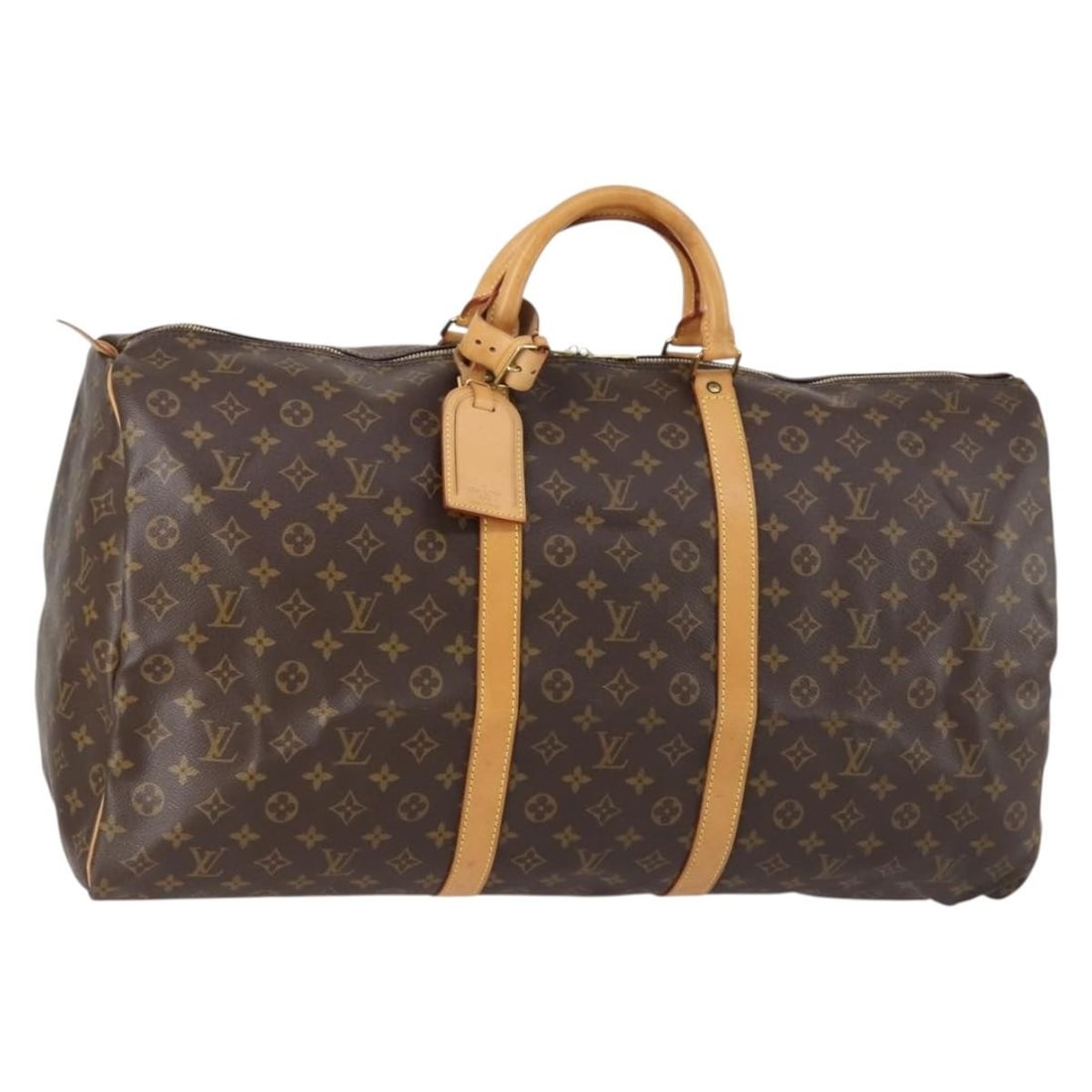 LOUIS VUITTON Monogram Keepall 60 Boston Bag M41422 Authentic France: LOUIS VUITTON Monogram Keepall 60 Boston Bag M41422 Authentic France This LOUIS VUITTON Monogram Keepall 60 Boston Bag showcases the iconic monogram canvas in a stylish and functional design. Crafted
