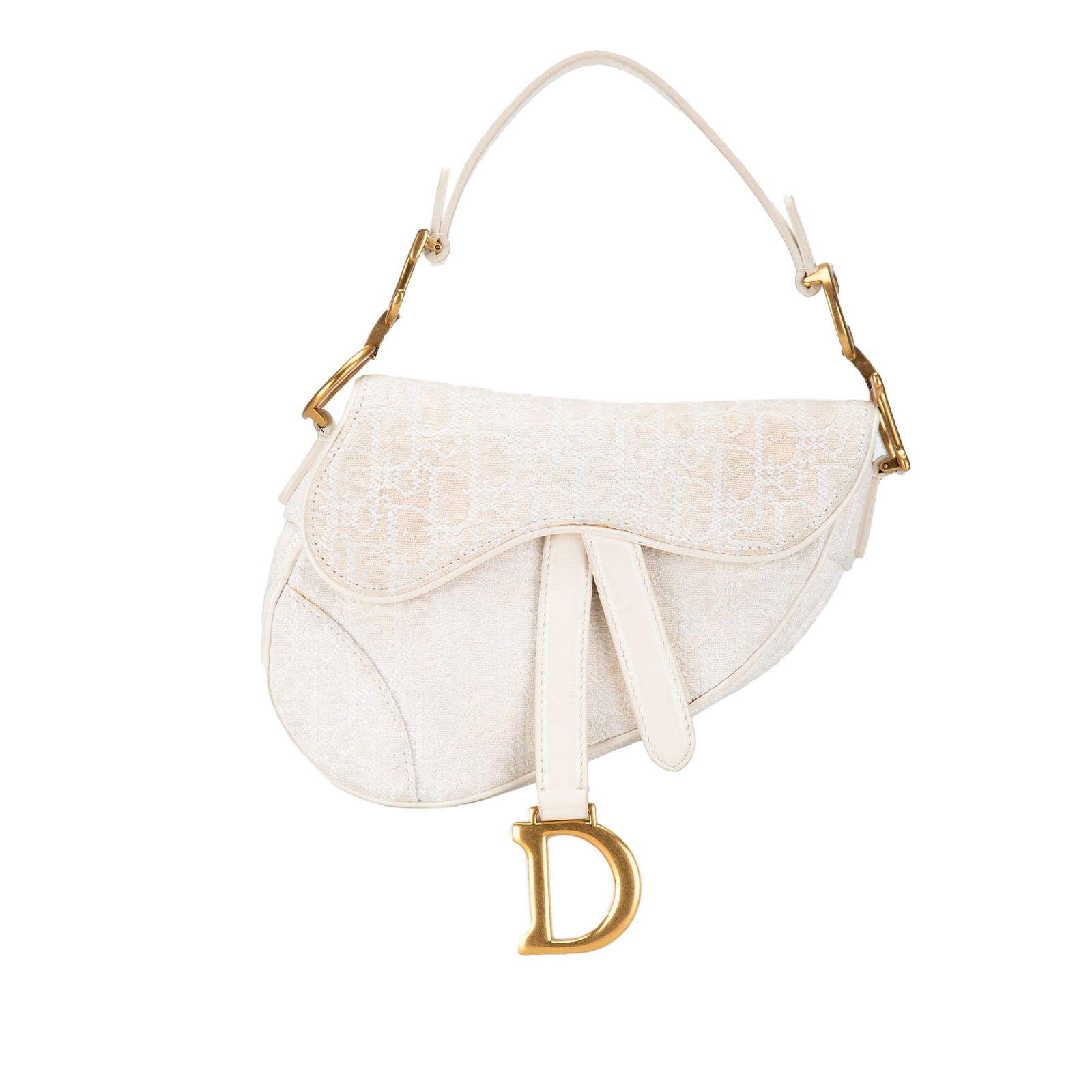 Dior Mini Oblique Canvas Saddle Bag White Fabric Italy: Dior Mini Oblique Canvas Saddle Bag White Fabric Italy This Dior Mini Oblique Canvas Saddle Bag is a stylish blend of luxury and functionality. Crafted from durable fabric, it features a canvas body a