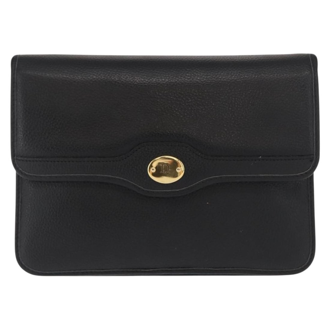 Christian Dior Black Leather Chain Strap Shoulder Bag France (1 of 18)