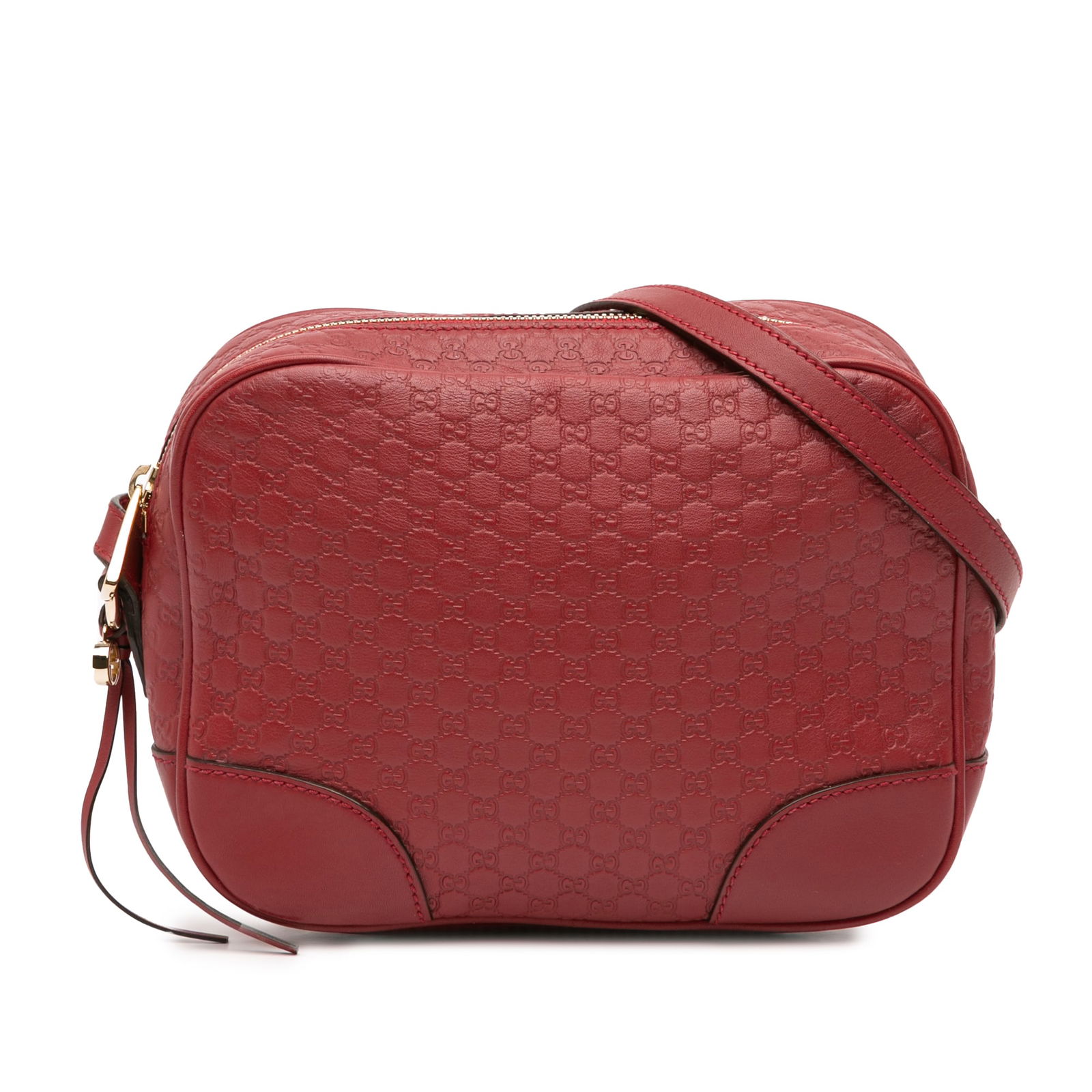 Gucci Microguccissima Bree Red Leather Crossbody Bag (1 of 11)