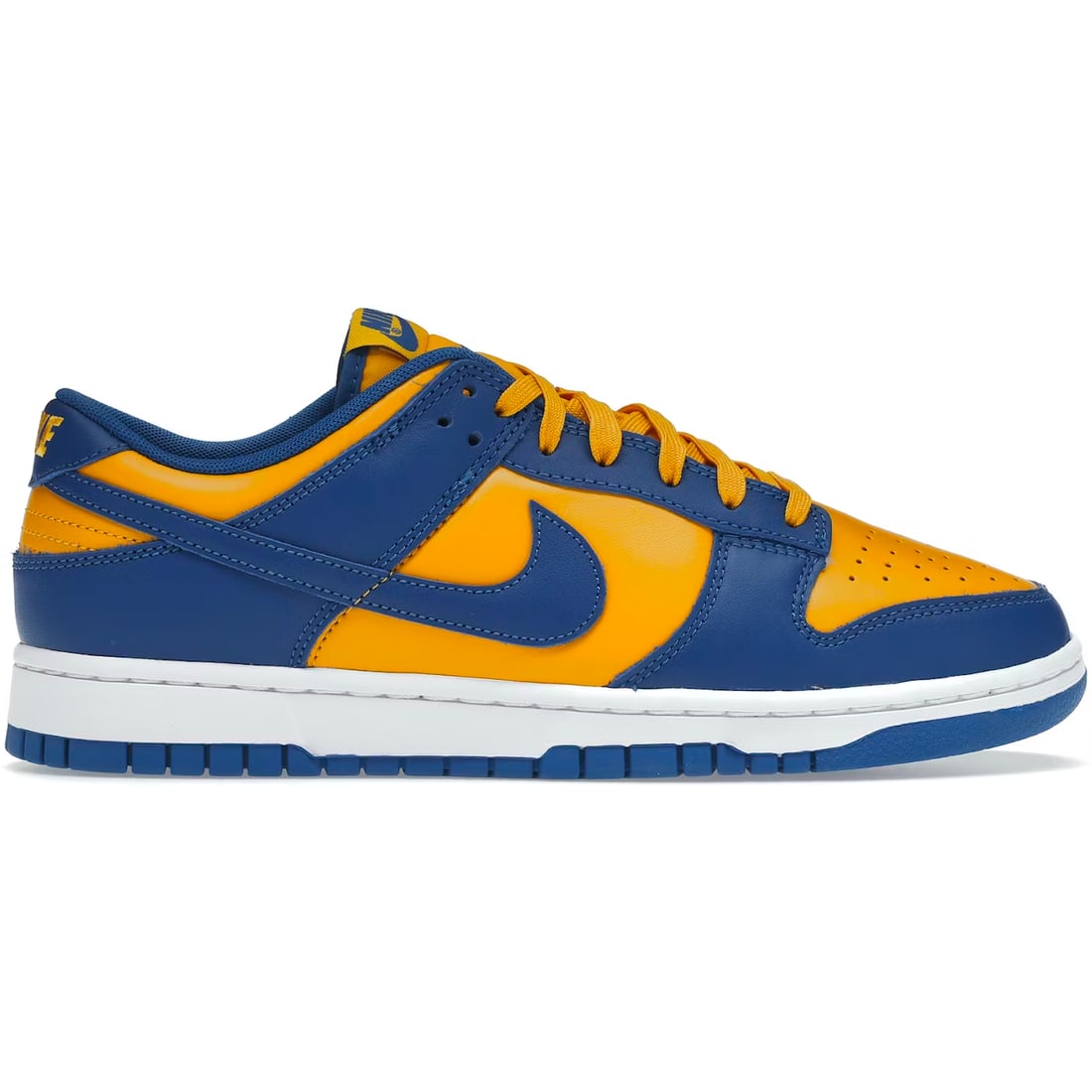 Dunk Low Sneakers in UCLA Colorway by Nike Size 7 Men 8.5 Women: Dunk Low Sneakers in UCLA Colorway by Nike Size 7 Men 8.5 Women Authentic Nike Dunk Low UCLA sneakers in un-used, unworn condition. Features a classic low-top silhouette and comes in size 7 men's or 8