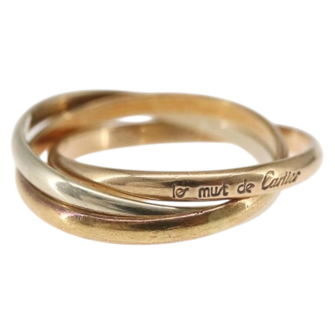 Cartier Trinity 18K Gold Ring Size 14 France (1 of 11)