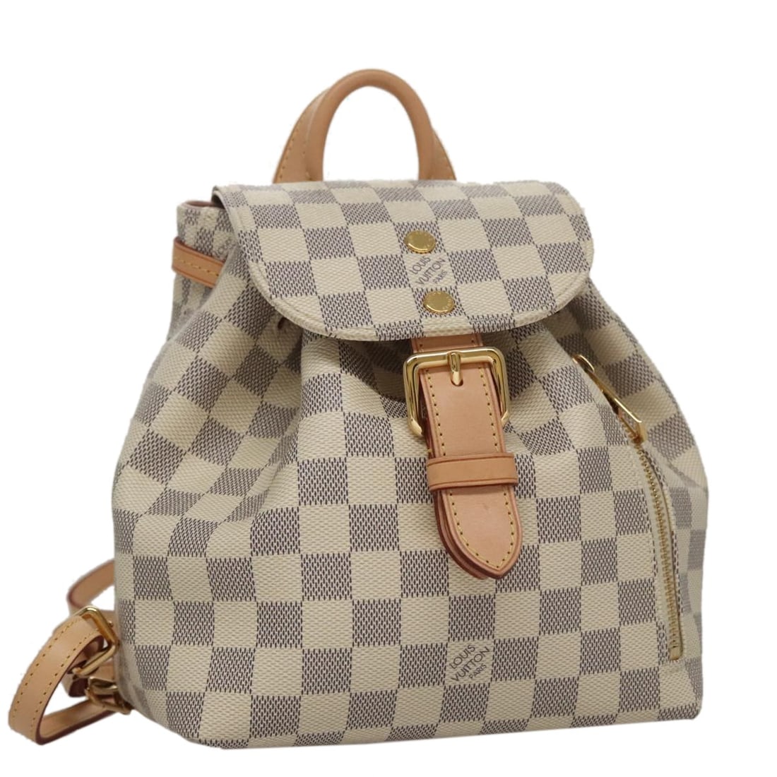 Louis Vuitton Speron BB Damier Azur Canvas Shoulder Bag N44026 with Dust Bag: Louis Vuitton Speron BB Damier Azur Canvas Shoulder Bag N44026 with Dust Bag This Louis Vuitton Speron BB shoulder bag features the iconic Damier Azur canvas in a chic design. Made in France, it inclu