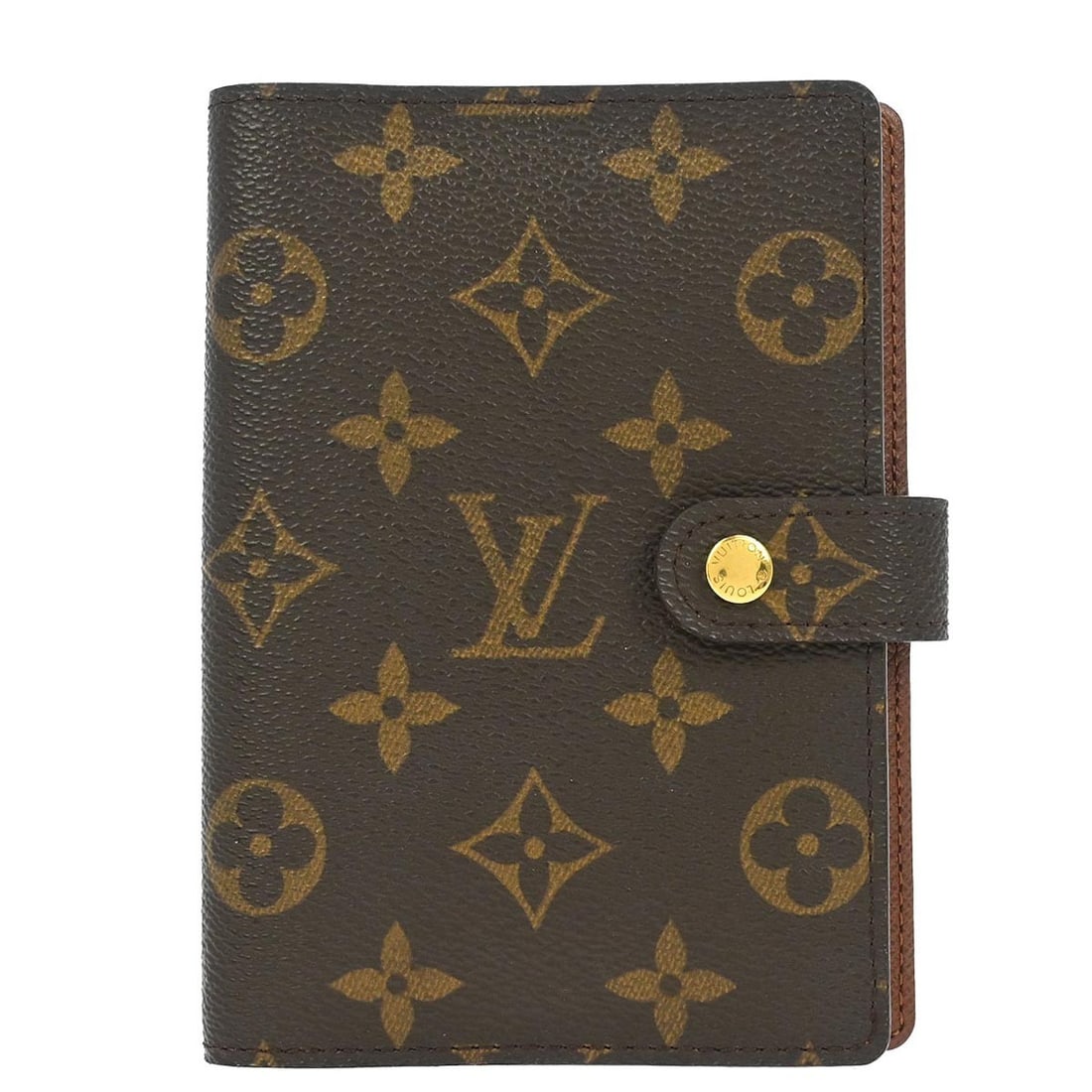 Louis Vuitton PM Monogram Brown Agenda Notebook Cover R20005 (1 of 7)