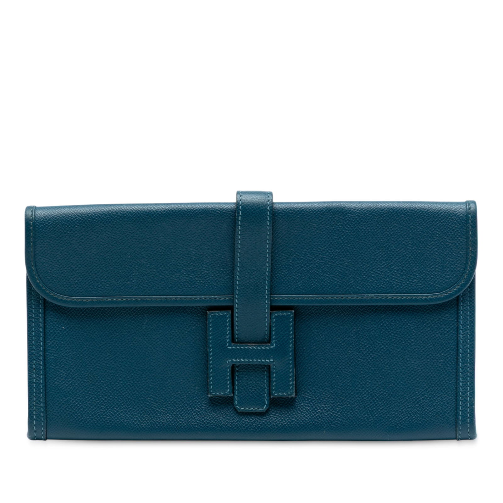 Hermes Vert Bosphore Epsom Leather Jige Elan 29 Clutch Bag (1 of 7)