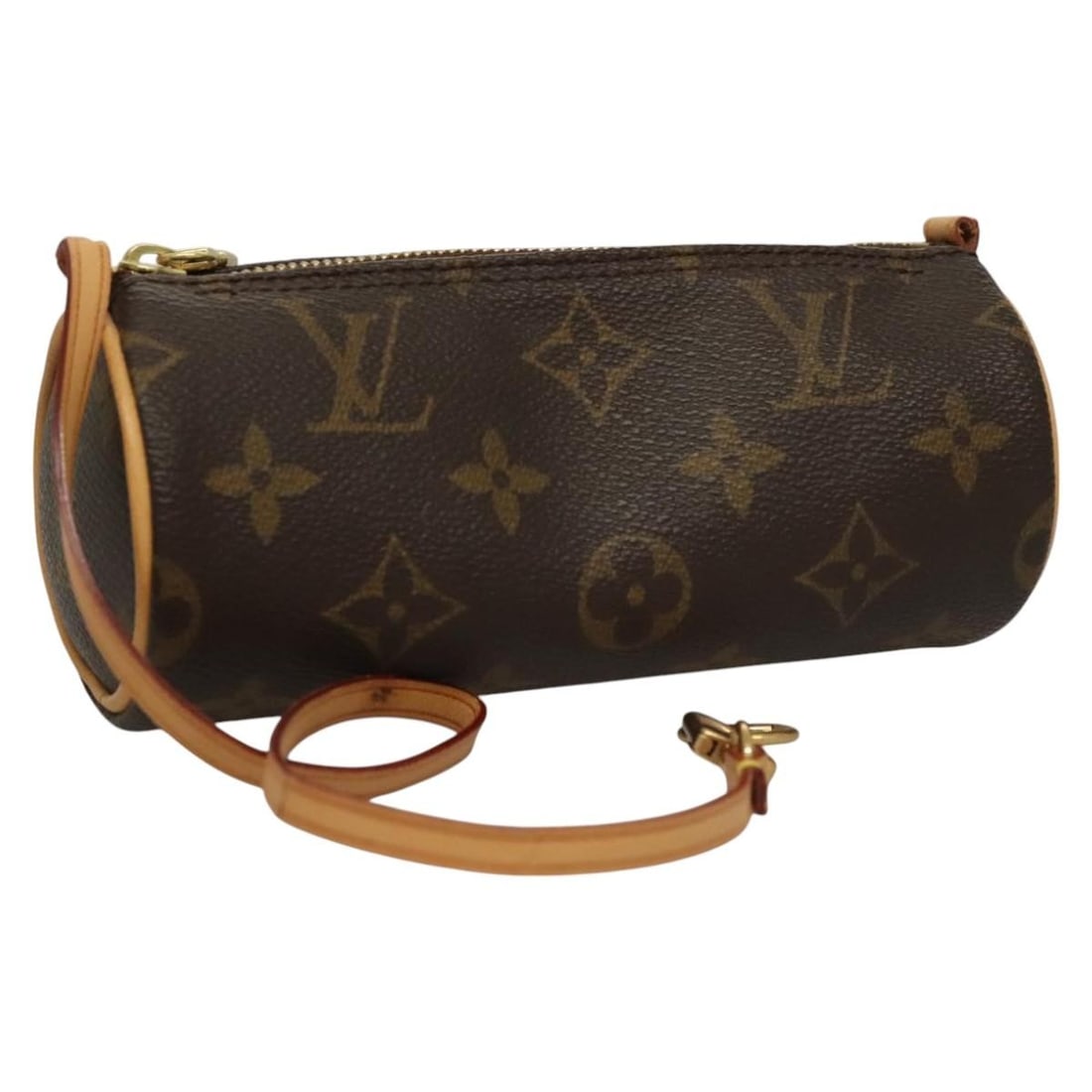 Papillon Pochette Brown Canvas Bag by Louis Vuitton: Papillon Pochette Brown Canvas Bag by Louis Vuitton This Louis Vuitton Papillon Pochette features the iconic Monogram canvas in brown and is designed for women. Made in France, it includes a canvas ex