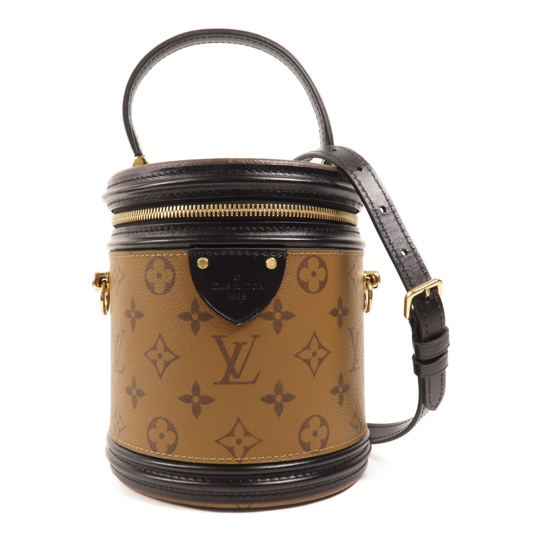 LOUIS VUITTON Cannes 2 Way Shoulder Bag Monogram Reverse Brown GHW M43986 (1 of 12)