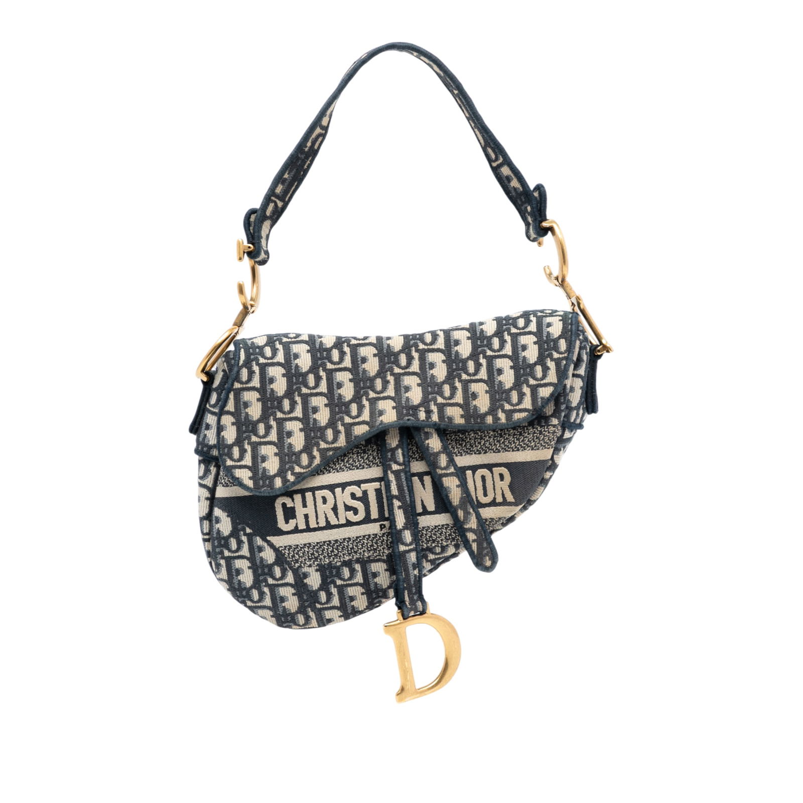 Dior Saddle Bag Oblique Pattern Embroidered Canvas with Leather Trim: Dior Saddle Bag Oblique Pattern Embroidered Canvas with Leather Trim This Dior Oblique Embroidered Canvas Saddle Bag features an embroidered canvas body with leather trim, a flat strap, a front flap w