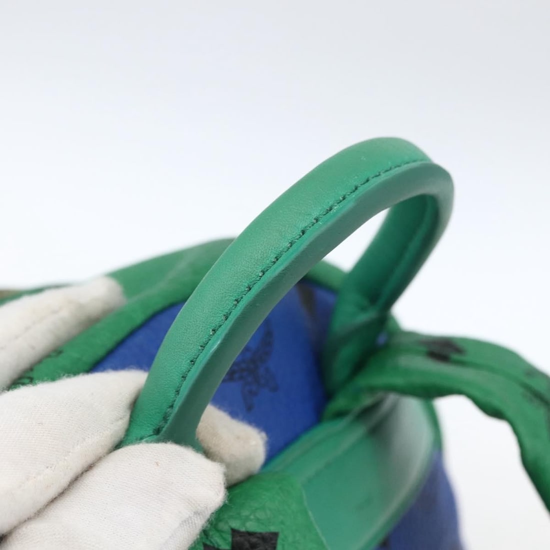 MCM Multicolor PVC Leather Logogram Backpack Gold Accents - 7