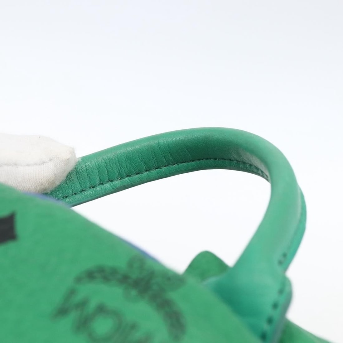 MCM Multicolor PVC Leather Logogram Backpack Gold Accents - 8