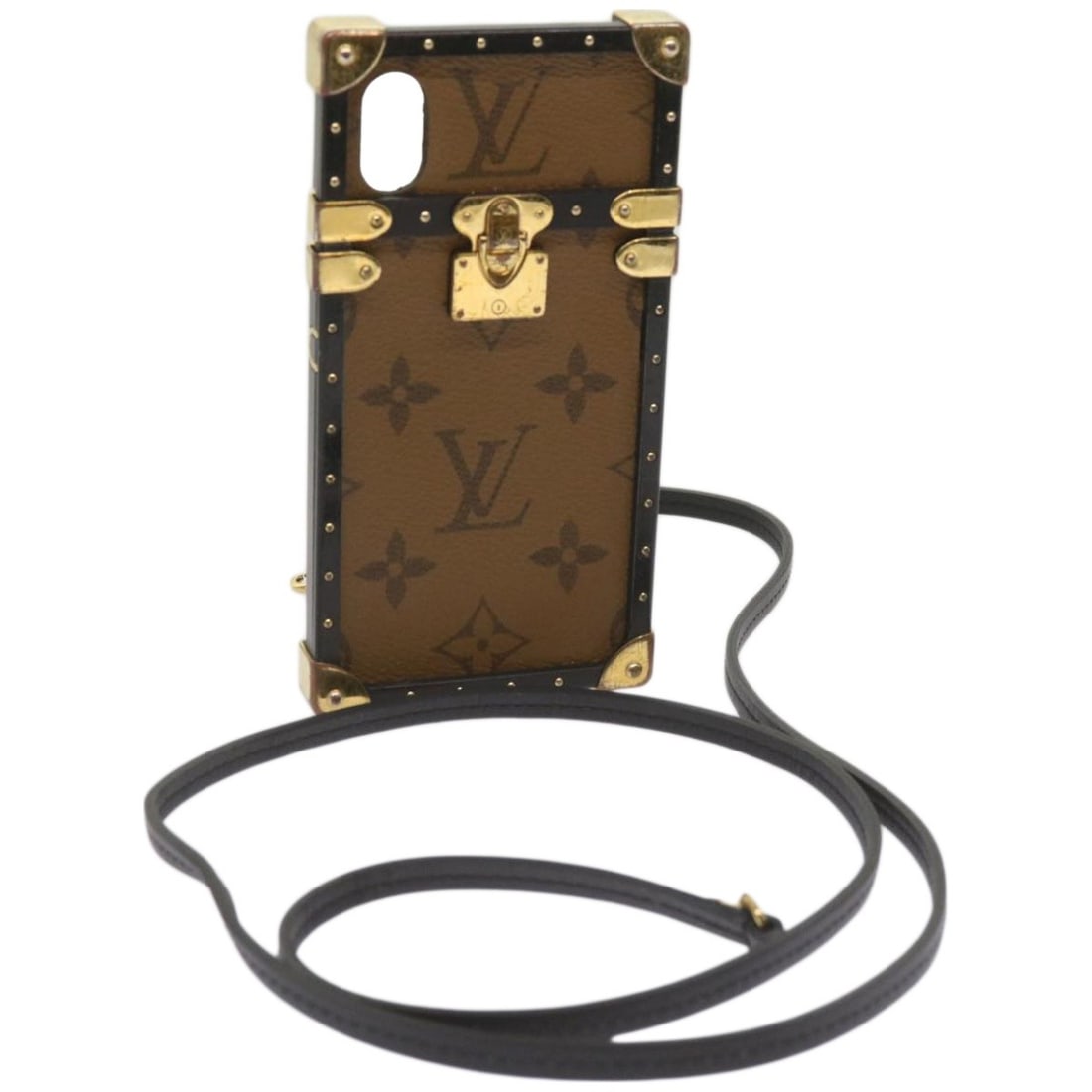 Louis Vuitton Monogram Canvas iPhone X XS Protective Case: Louis Vuitton Monogram Canvas iPhone X XS Protective Case Louis Vuitton phone case designed for iPhone X/XS, crafted from monogram canvas in brown. This female-oriented accessory features a compact de