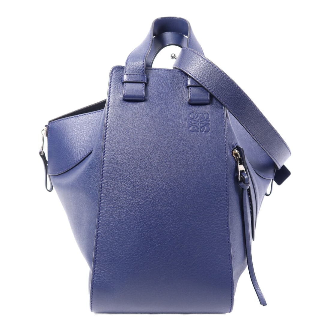 LOEWE Hammock Medium Navy Calfskin 2 Way Shoulder Bag (1 of 13)