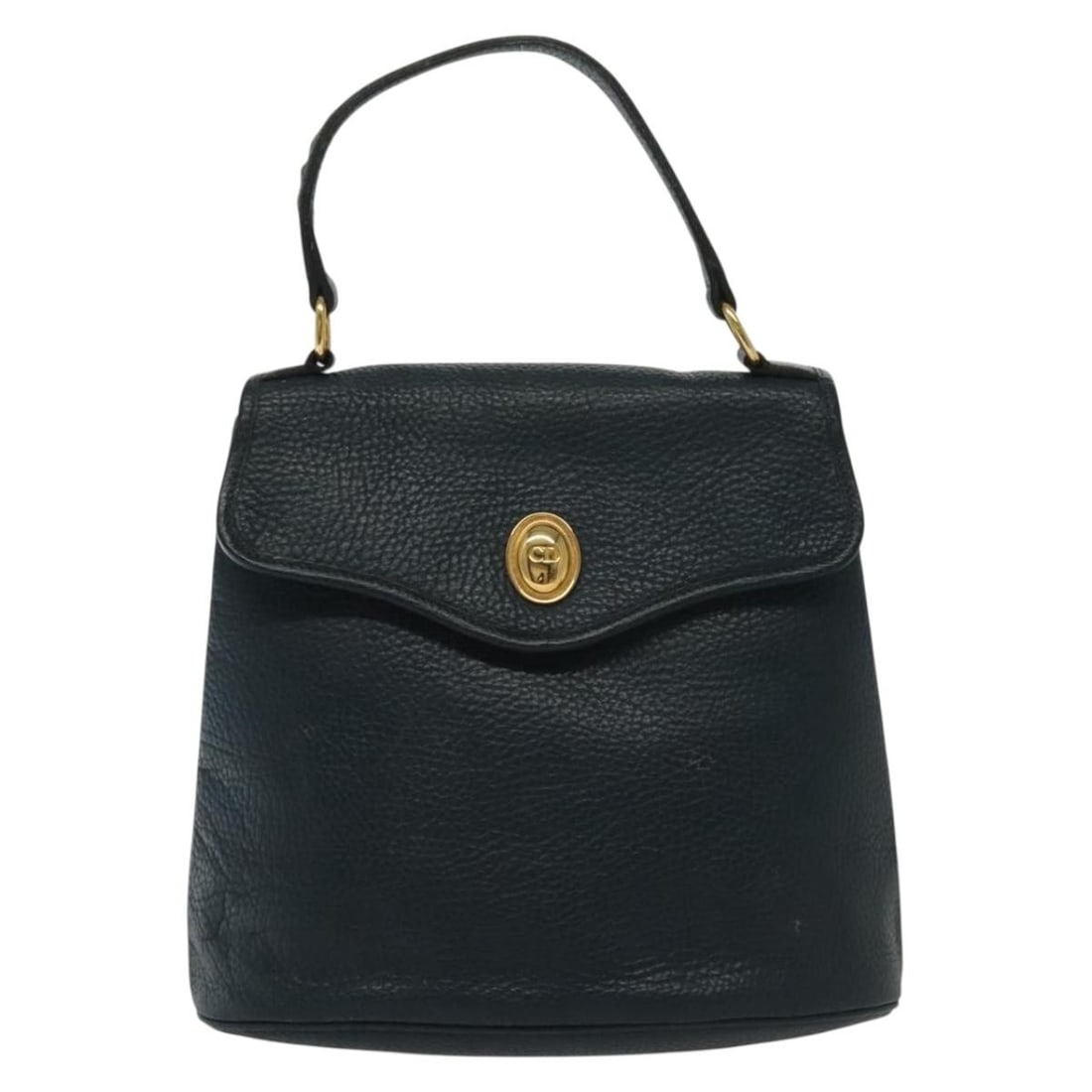 Navy Leather Vintage Christian Dior Womens Handbag 24cm by 18cm by 12cm: Navy Leather Vintage Christian Dior Womens Handbag 24cm by 18cm by 12cm This Christian Dior vintage handbag for women is crafted from navy leather with metal fittings. The handbag features a compact d
