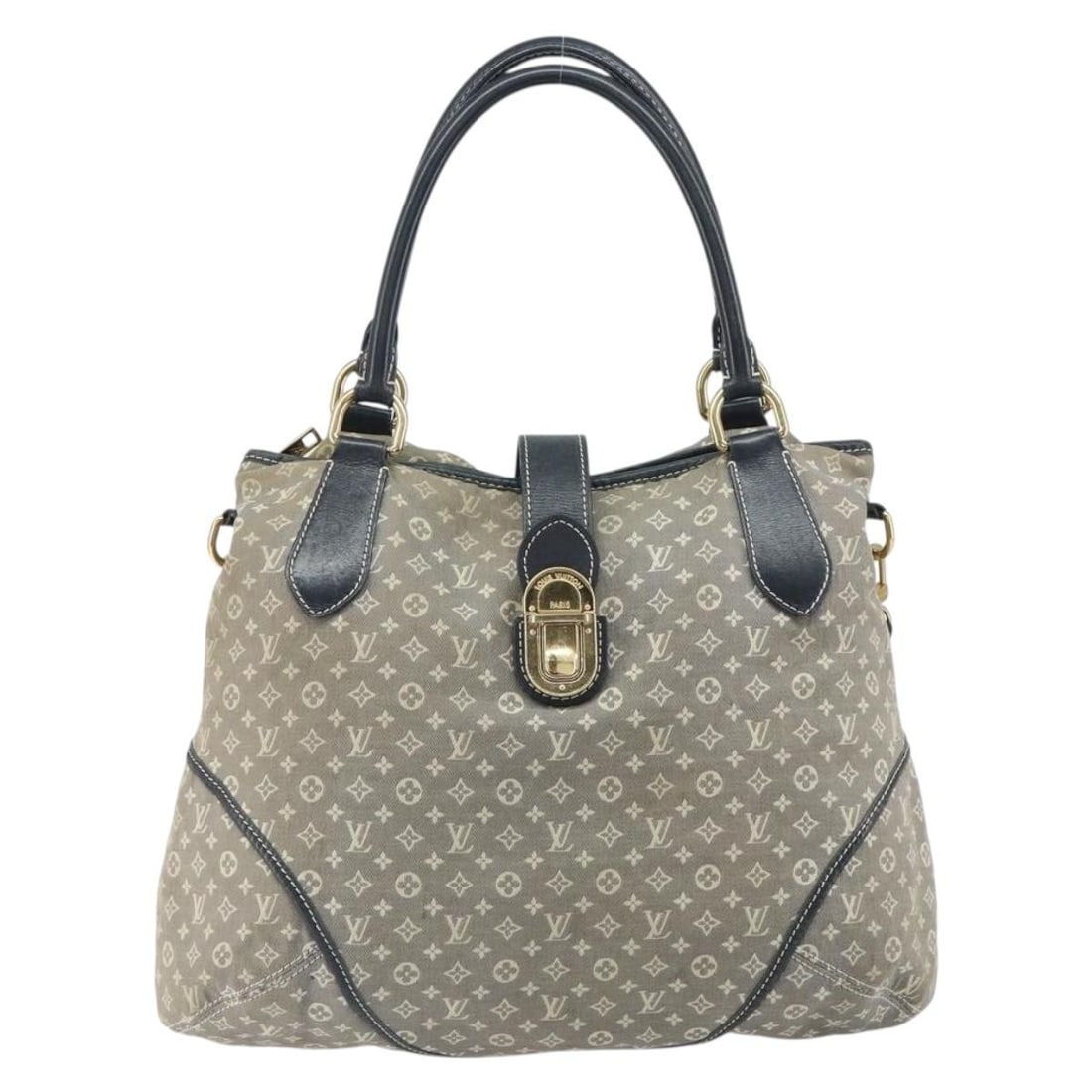 Louis Vuitton Elegie Navy Canvas Handbag 38x34x13cm (1 of 18)
