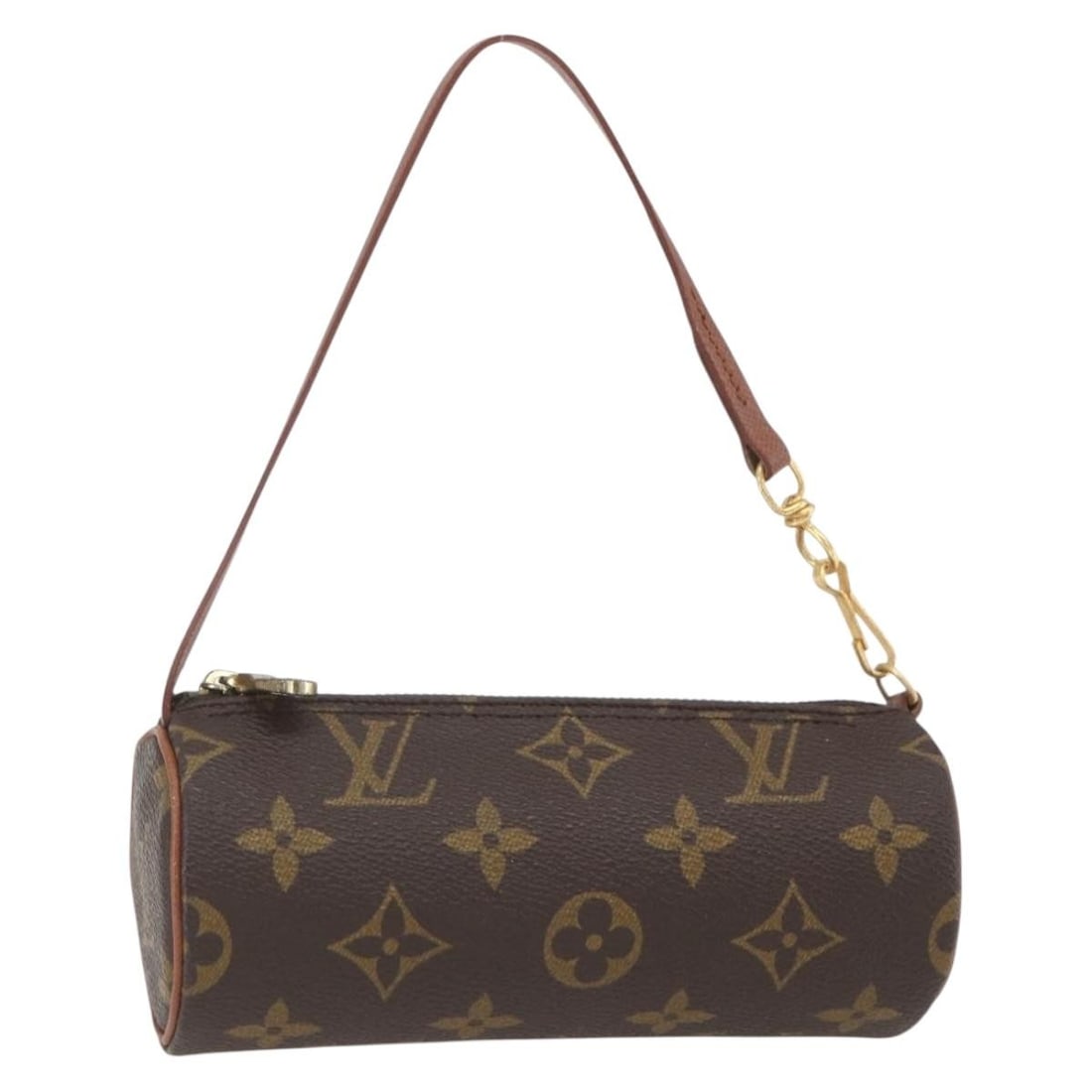 Papillon Monogram Canvas Pouch by Louis Vuitton: Papillon Monogram Canvas Pouch by Louis Vuitton This is a Louis Vuitton Monogram Papillon pouch crafted from the brand's signature monogram canvas. The pouch features a classic monogram pattern, with