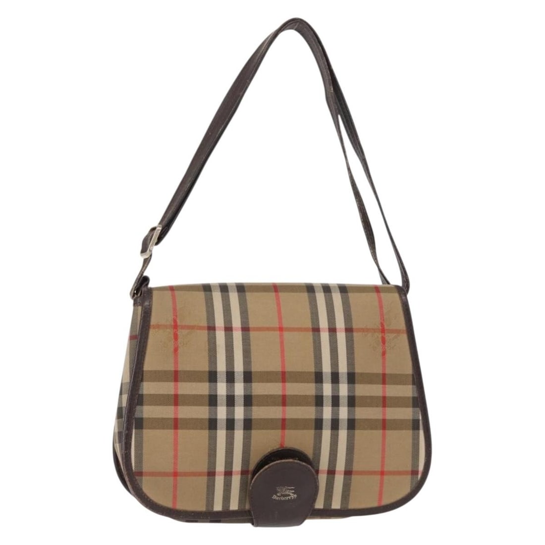 Burberry Beige Canvas Nova Check Shoulder Bag 26cm x 20cm x 9cm (1 of 18)