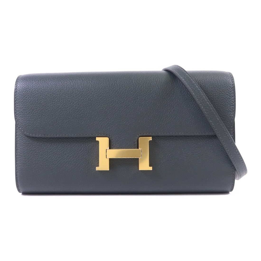 Hermes Constance To Go Green Evercolor Leather Shoulder Bag with Gold Hardware (1 of 15)