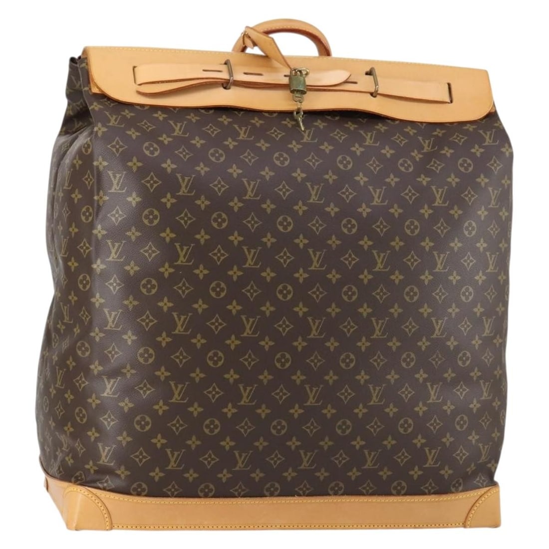 LOUIS VUITTON Monogram Steamer 55 Boston Bag M41124 Authentic France (1 of 18)