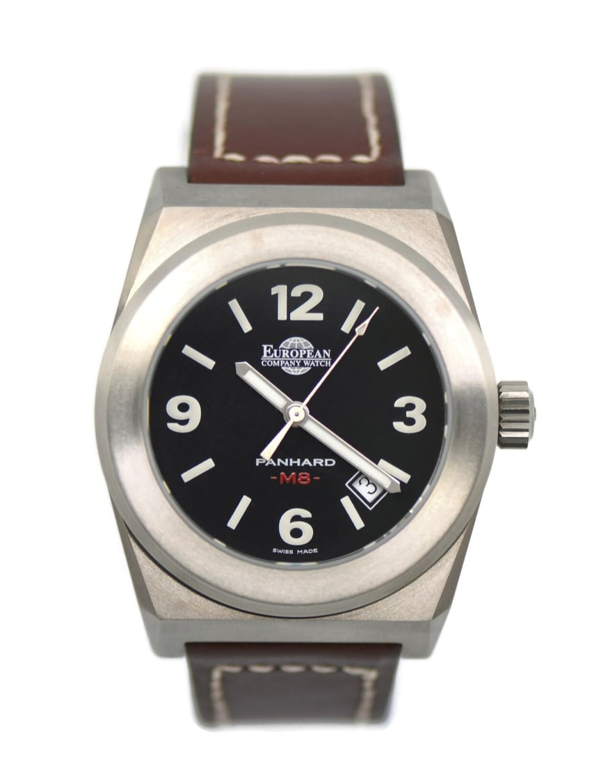 European Company Watch Panhard PM8 Stainless Steel 40mm: European Company Watch Panhard PM8 Stainless Steel 40mm Discover the elegance of the European Company Watch Panhard PM8, a striking wristwatch that combines function with sophistication. This pre-owne