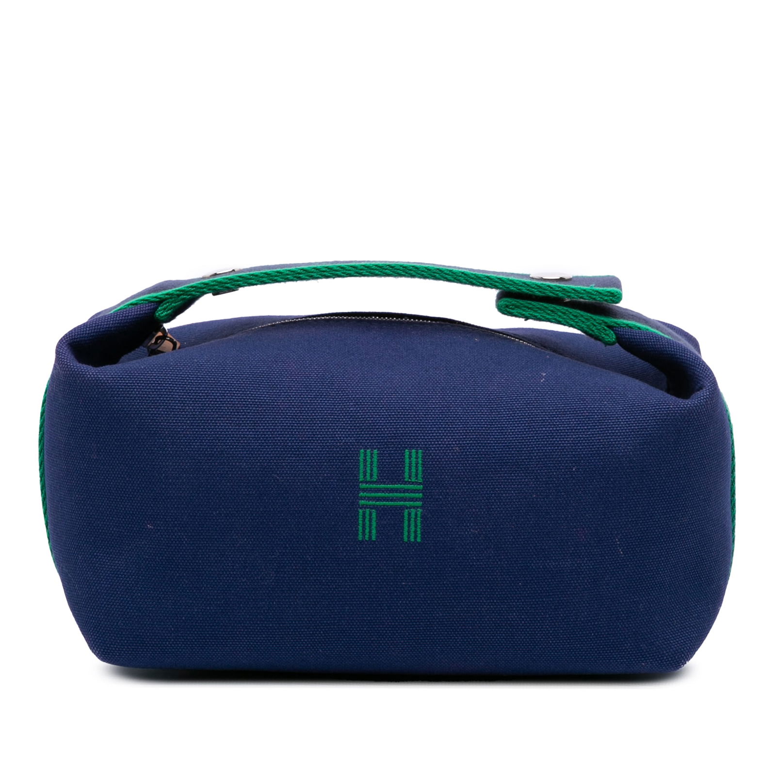 Hermes Small Canvas Bride A Brac Case Blue Fabric Bag: Hermes Small Canvas Bride A Brac Case Blue Fabric Bag This exquisite Small Canvas Bride A Brac Case from Hermes showcases a stylish and functional design. Crafted from durable fabric, it features a vi