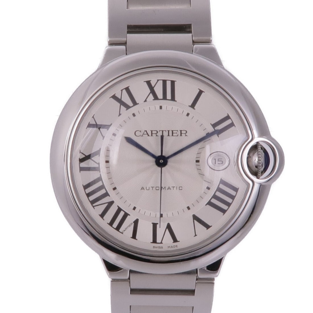 CARTIER Ballon Bleu W69012Z4 Silver Stainless Steel Automatic Watch (1 of 14)