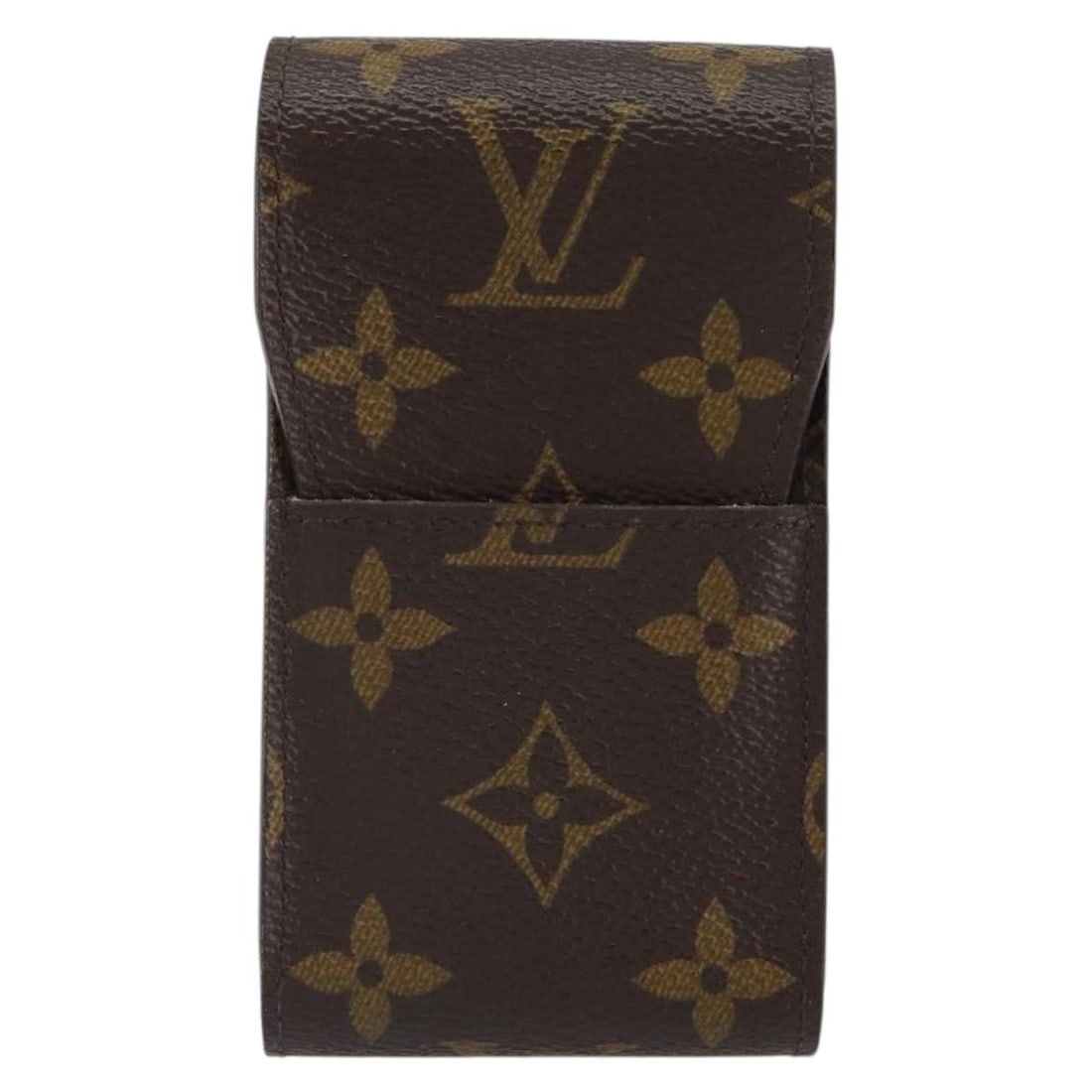 Monogram Canvas Brown Louis Vuitton Etui Cigarette Holder: Monogram Canvas Brown Louis Vuitton Etui Cigarette Holder This Louis Vuitton Etui Cigarette Case features the iconic Monogram canvas in brown. Designed for unisex use, it offers a practical solution f