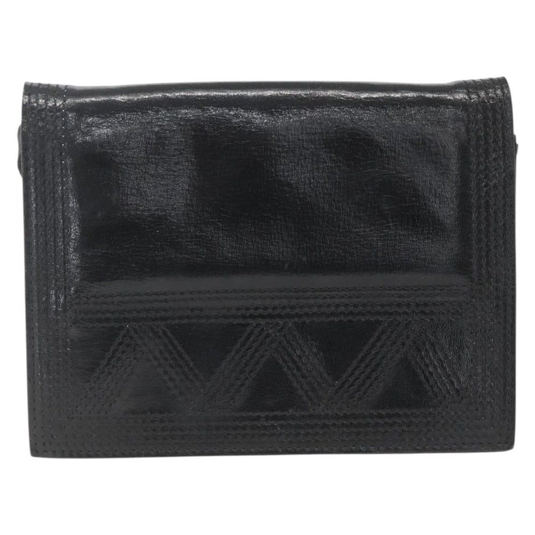 Black Leather Vintage Saint Laurent Shoulder Bag from France (1 of 18)