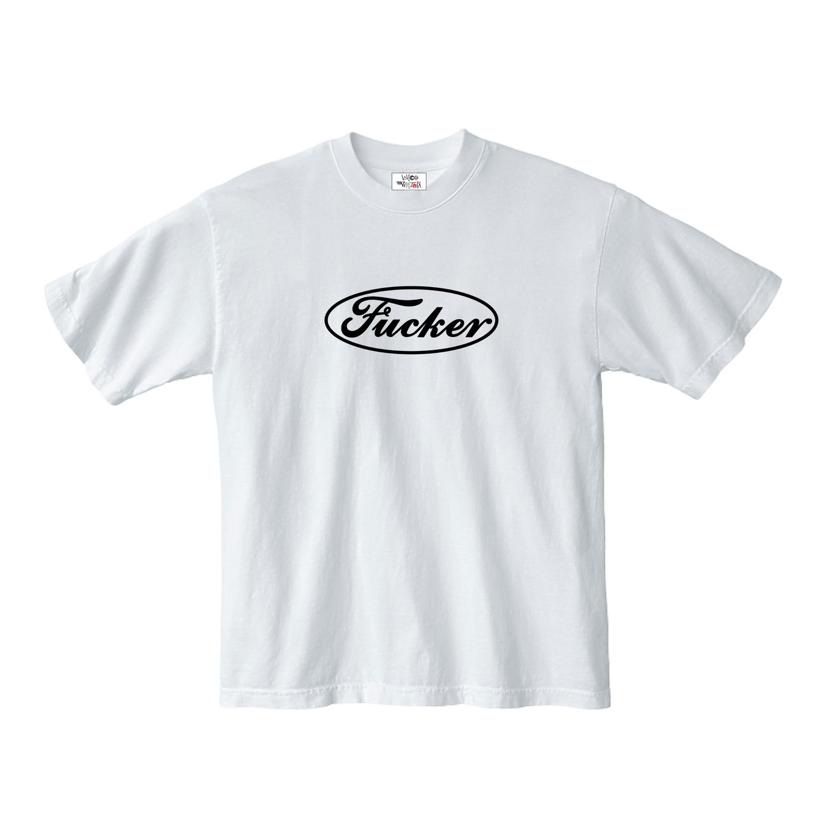 White Fucker T-Shirt Size Large: White Fucker T-Shirt Size Large This white tee features a bold design and is in un-used, unworn condition. Size is Large. Specifications Condition: un-used, unworn Color: White Size: Large PLEASE NOTE