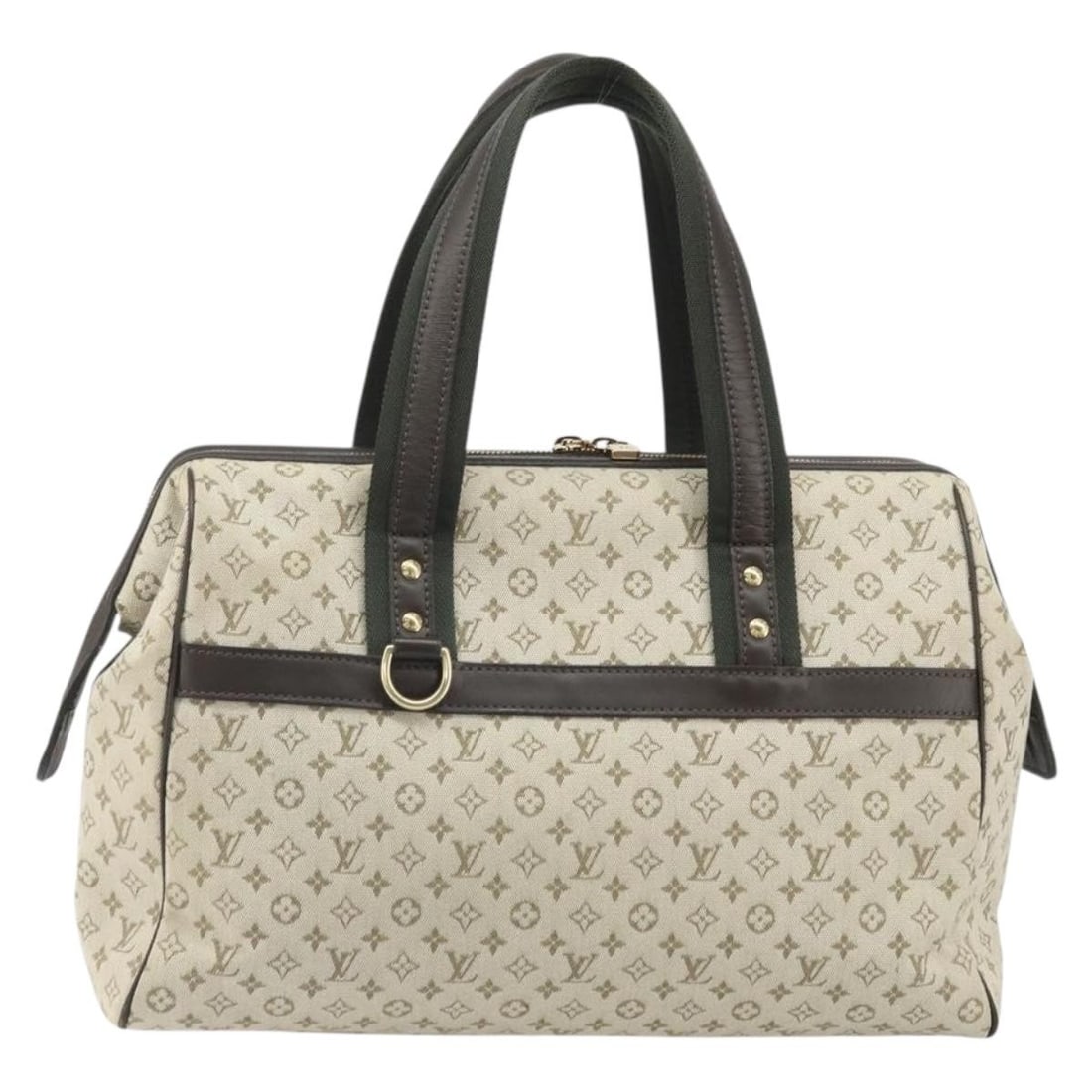 Josephine Mini Lin Canvas Handbag in Khaki by Louis Vuitton (1 of 18)