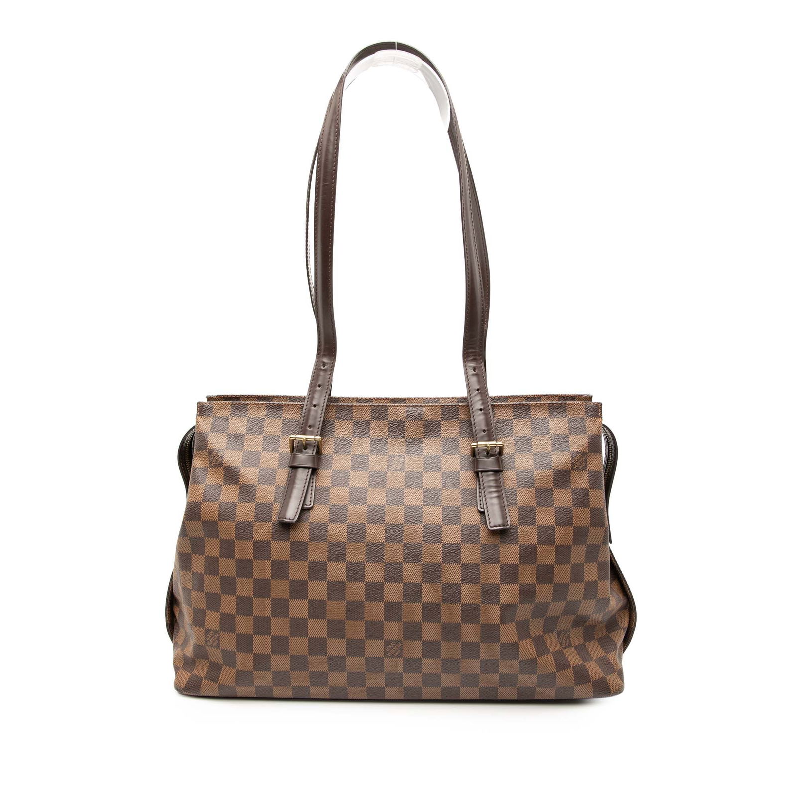 Louis Vuitton Damier Ebene Chelsea Bag with Leather Trim (1 of 8)